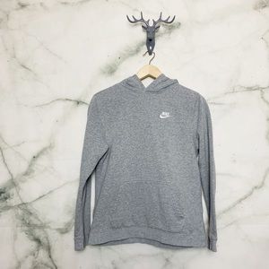 Nike Boys Basic Grey Hoodie Size XL